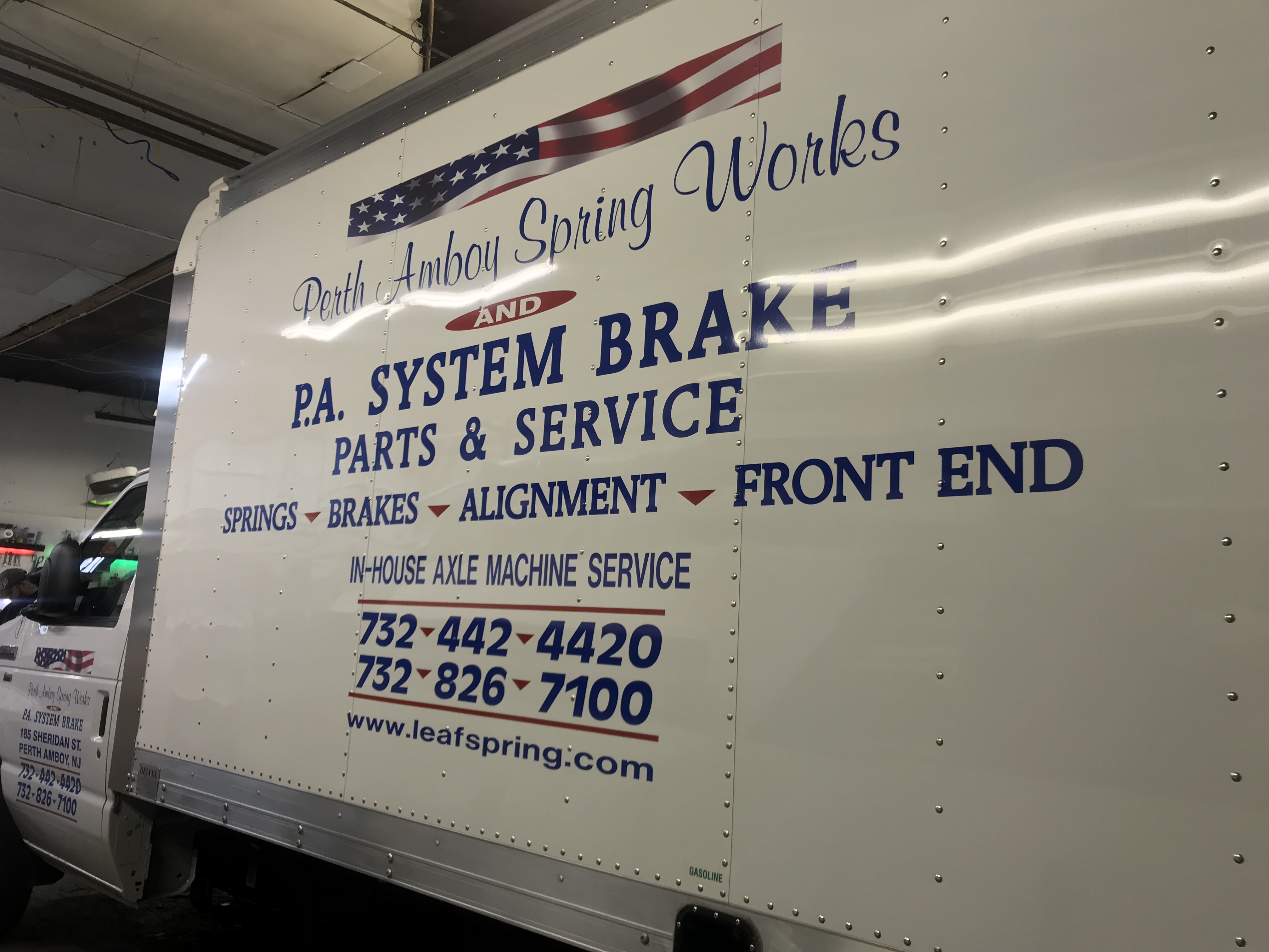 Perth Amboy Spring Works Truck Sign Ace Sign Inc.